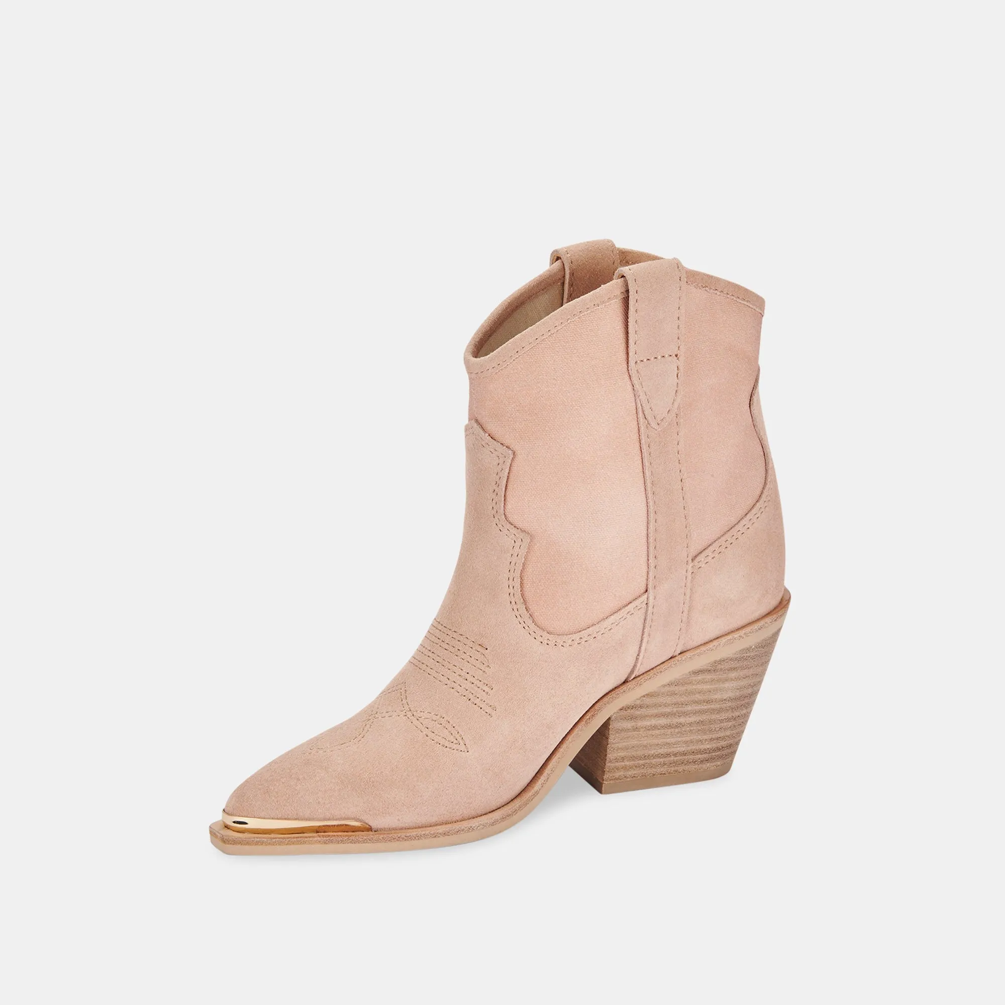 NASHE BOOTIES ROSE SUEDE re:vita