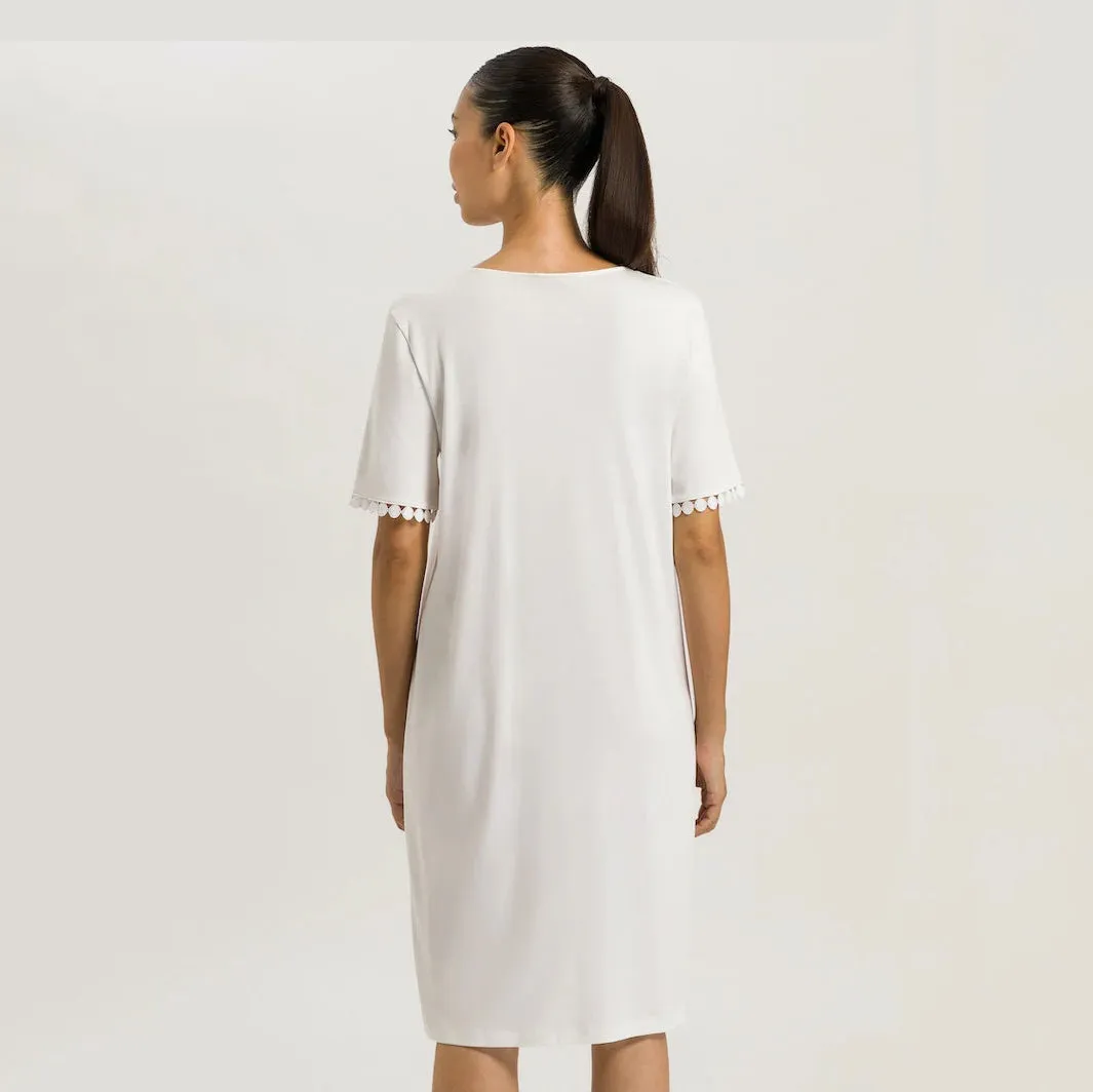 Rosa Off White Short Sleeve Nightdress