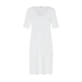 Rosa Off White Short Sleeve Nightdress