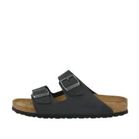 Sandali Unisex Birkenstock Arizona Plantare Morbido Pelle Oliata Nero