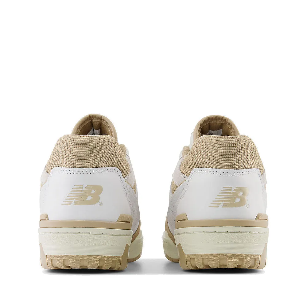 Scarpe Unisex NEW BALANCE Sneakers 550 in Pelle colore White Incense e Driftwood