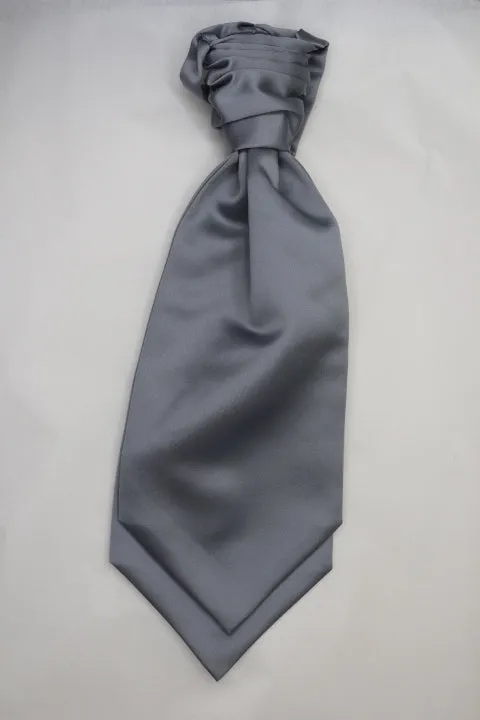 Silver grey Ruche Cravat