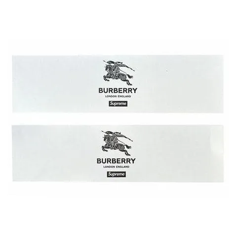 Supreme Burberry Box Logo Sticker Set