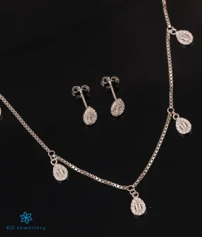 The Drop Silver Necklace Set