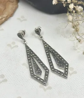 The Silver Marcasite Earrings