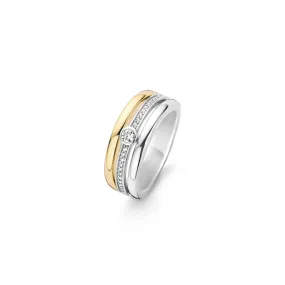 Ti Sento Two-Tone Stacking Ring