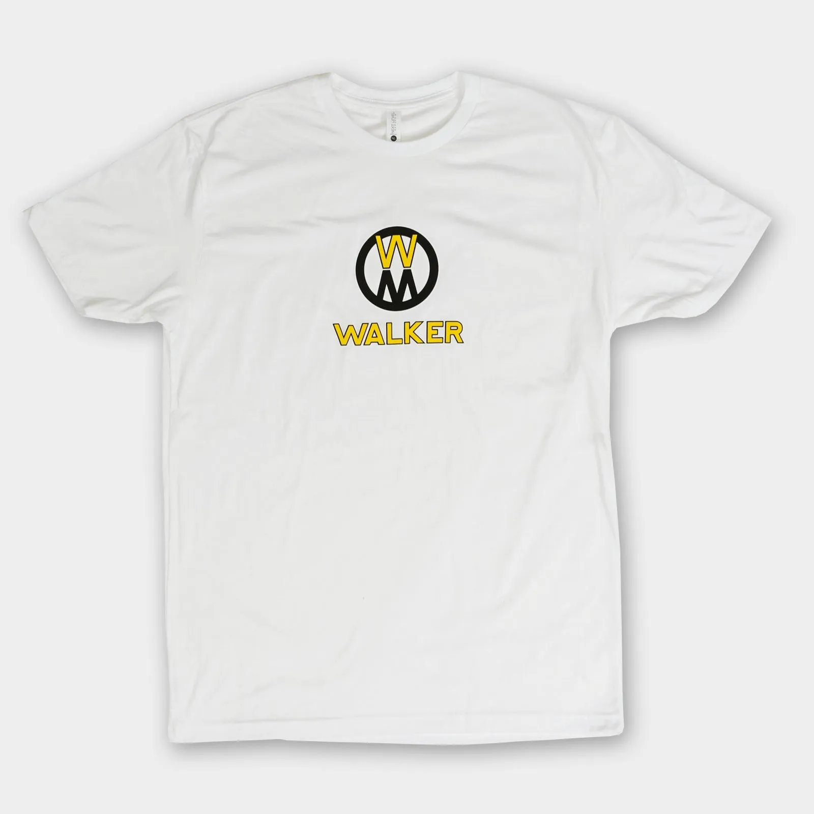 White Stacked Logo Tee