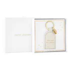 'You Are So Loved' Boxed Keyring | Off White